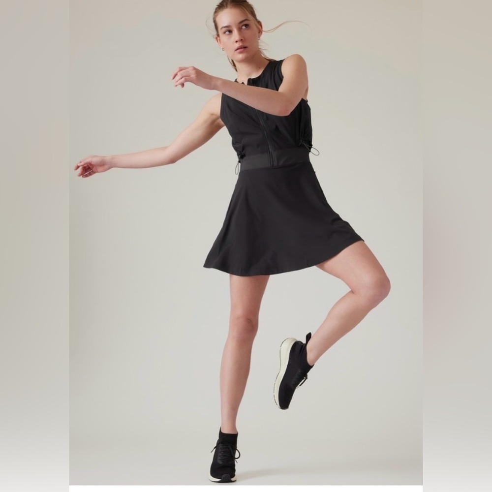 Athleta Venture Out dress in black
